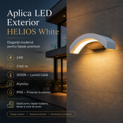 Aplica LED Exterior HELIOS White 24W 2160lm 3000K