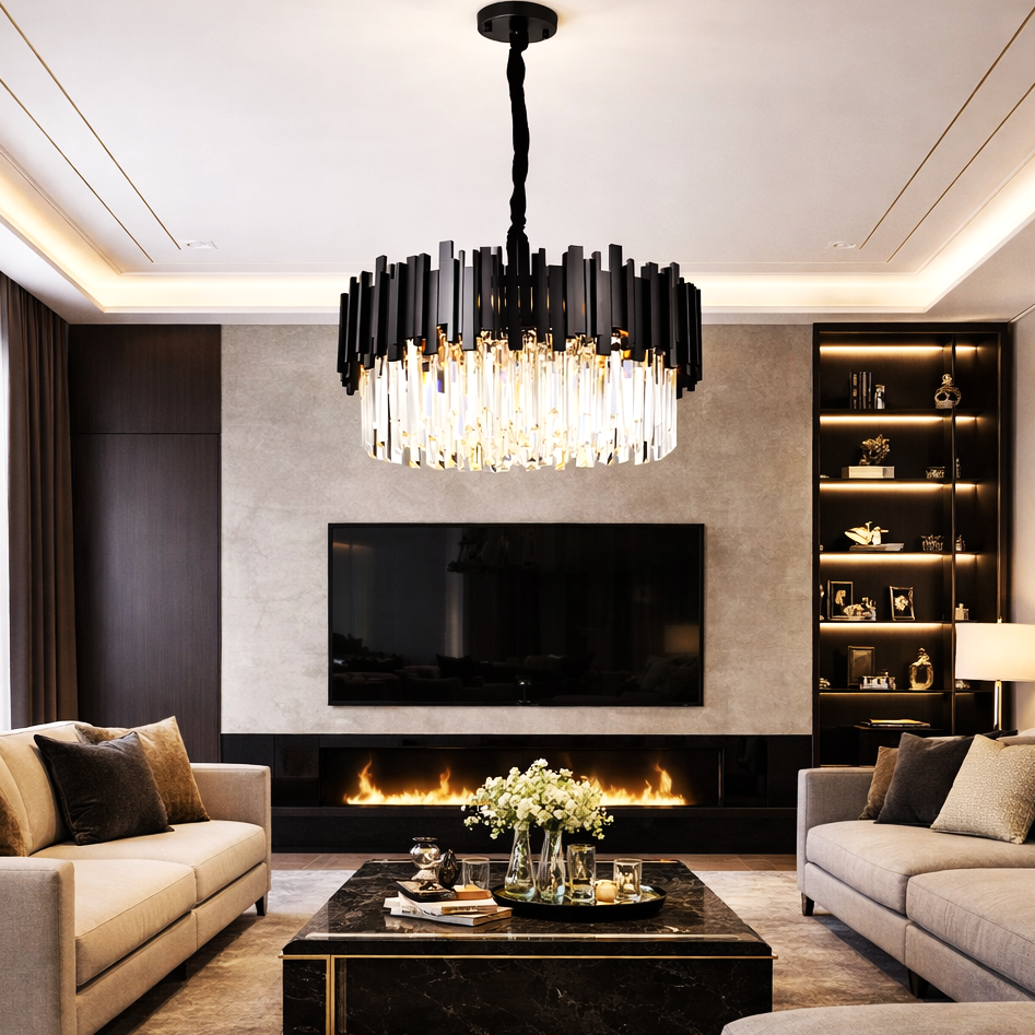 Candelabru Cristal BLACK WIDOW Ø50CM