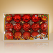 Set 15 Globuri Rosii Diverse Texturi