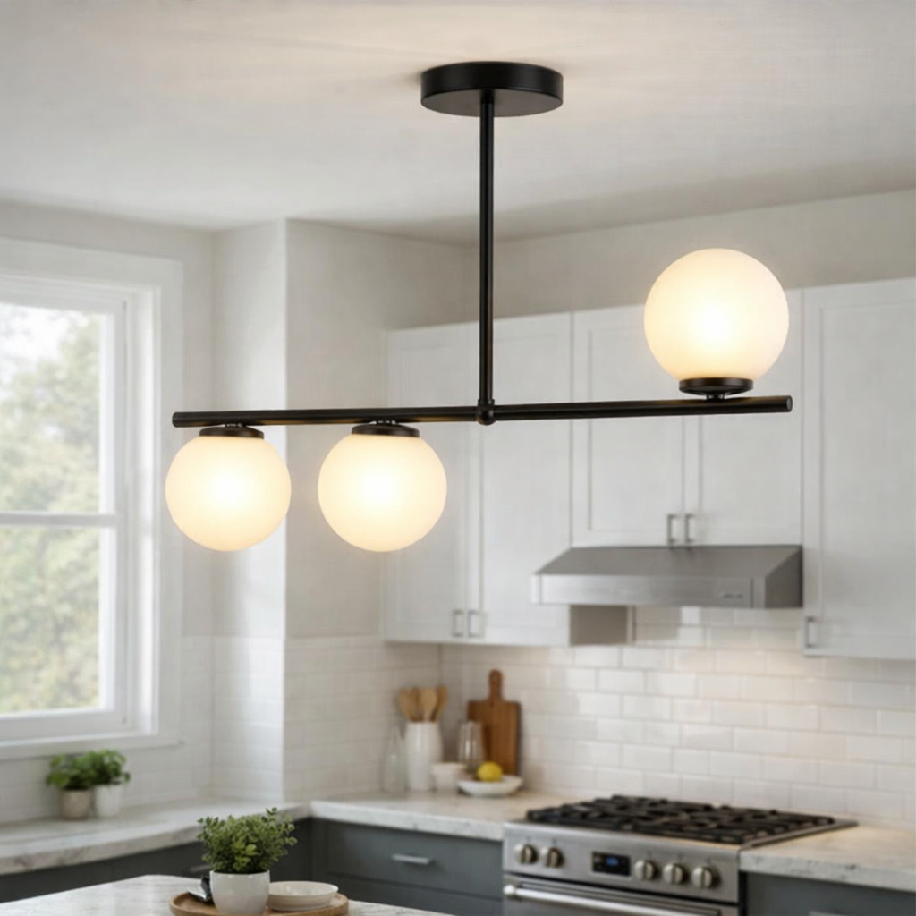 Lustra Mini VENERA Abajur MAT BLACK 3XE27