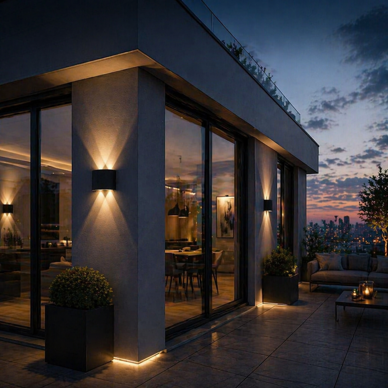 Aplica LED 4W TRIO Exterior Neagra