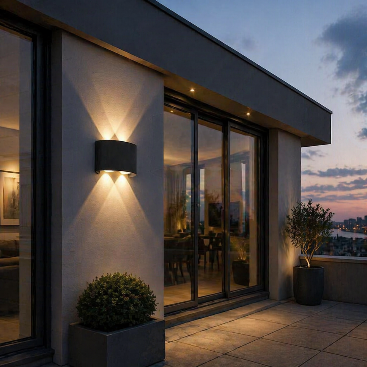 Aplica LED 4W TRIO Exterior Neagra