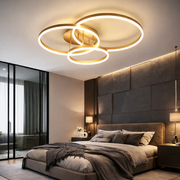 Lustra LED Beauty Gold 3 XL Circle Echivalent 800W Telecomanda