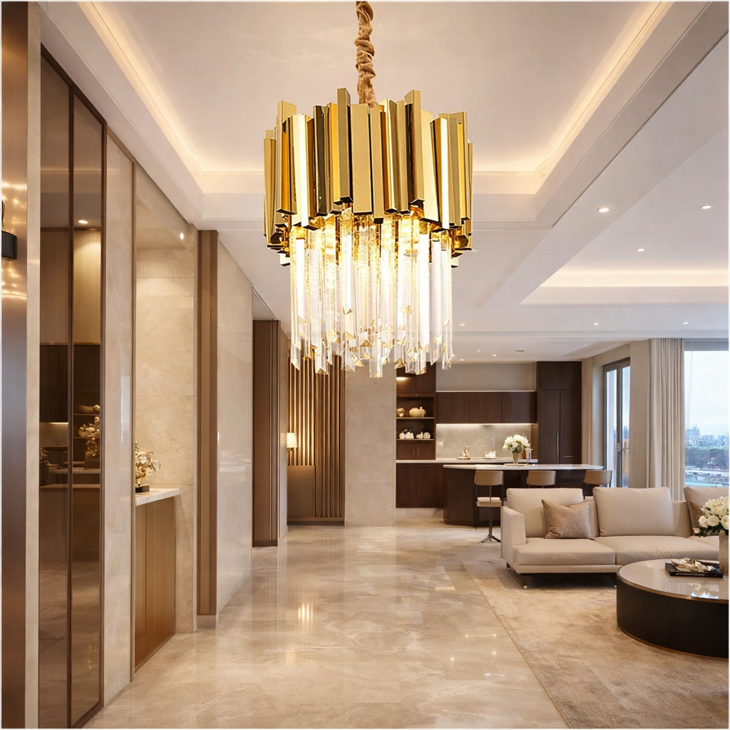 Candelabru Cristal GLORY GOLD 300mm