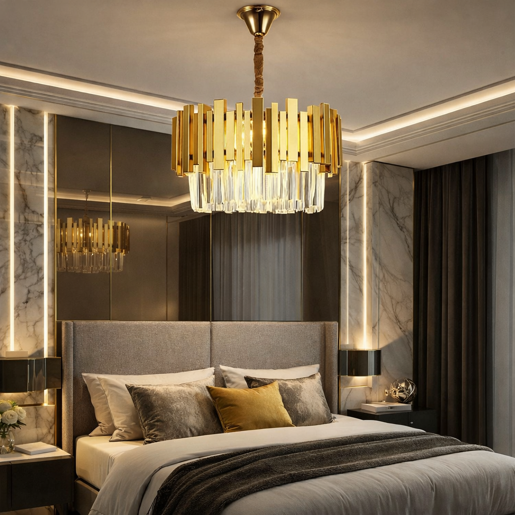 Candelabru Cristal GLORY GOLD 400mm