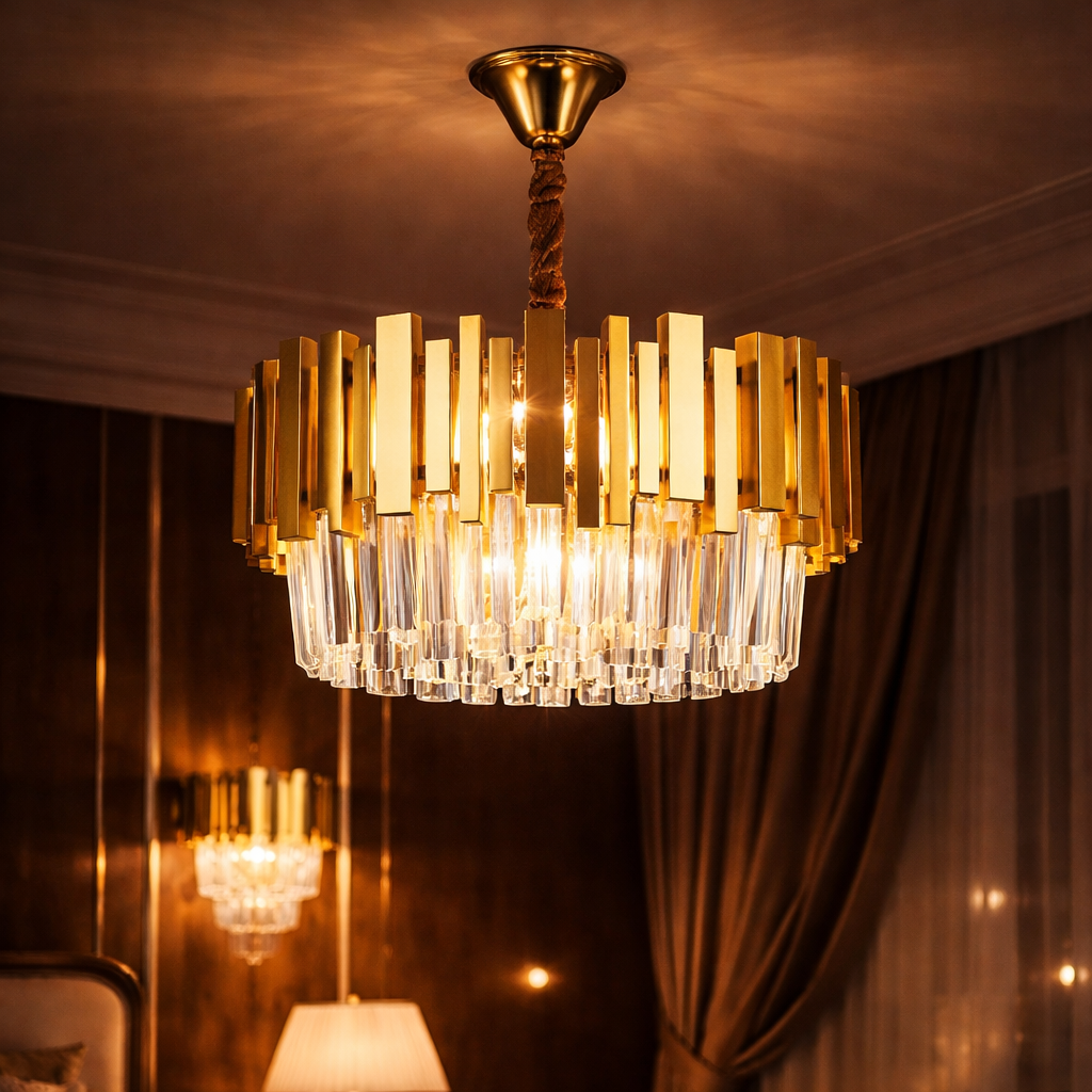 Candelabru Cristal GLORY GOLD 400mm
