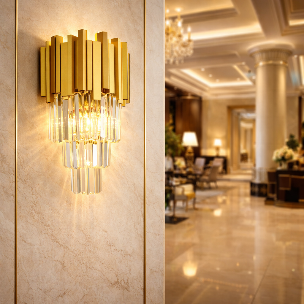 Aplica Perete Cristal GLORY Gold