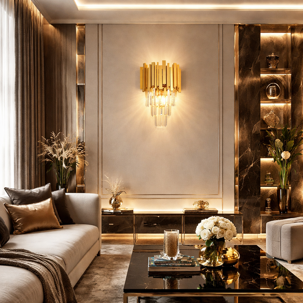 Aplica Perete Cristal GLORY Gold