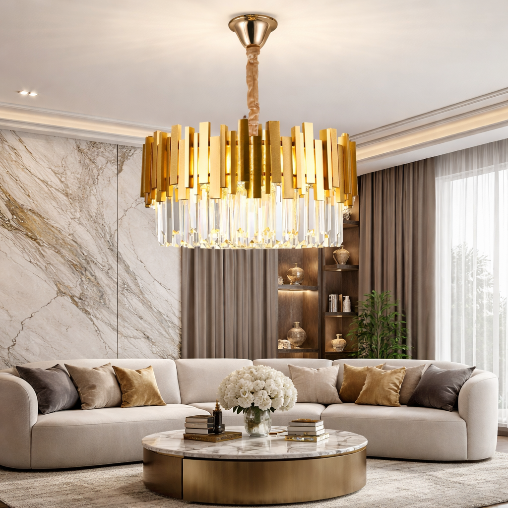Candelabru Cristal GLORY GOLD 500mm