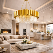 Candelabru Cristal GLORY GOLD GRANDE 800mm