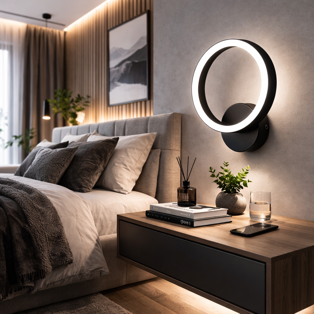 Aplica LED Premium Circle Black Design 5208