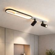 Aplica LED Cu Spoturi 100cm Alb+Negru Echivalent 300W