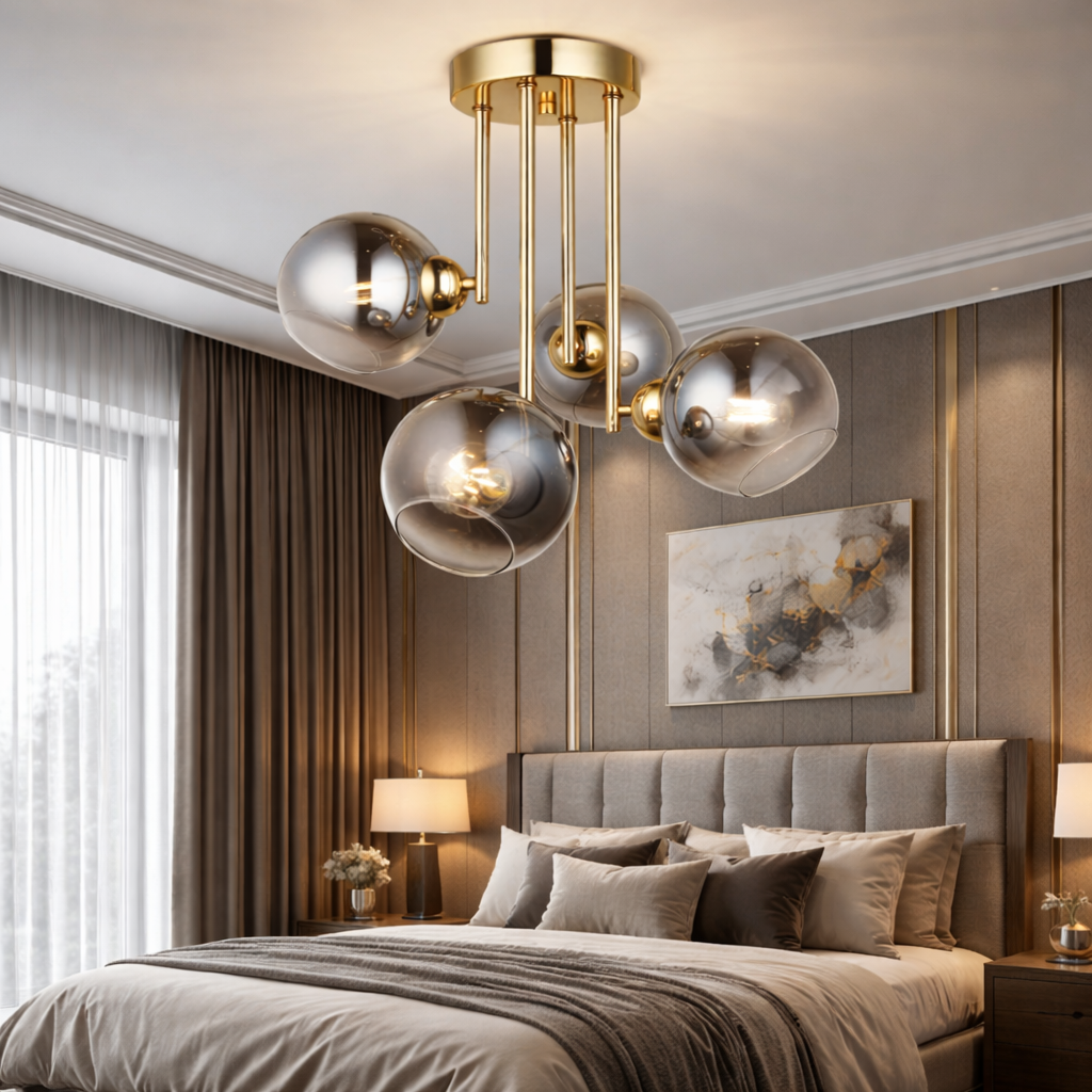 Lustra Abajur Fumuriu Aplicata 4xE27 MX413-4