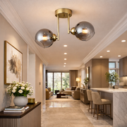 Lustra Abajur Fumuriu Aplicata 2xE27 MX413-2