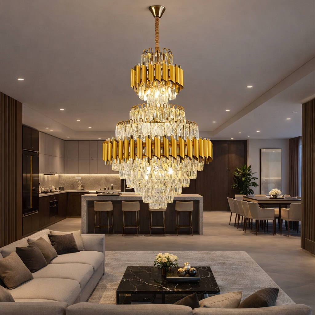 Candelabru Cristal Golden Panther GRANDE 600x900mm