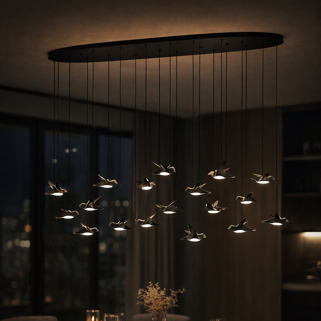 Lustra LED Liniara Suspendata Luxury PARATEBUENO Echivalent 600W