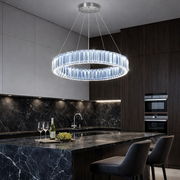 Lustra LED Cristal REGAL Chrome 1 Segment 40cm Echivalent 200W Telecomanda