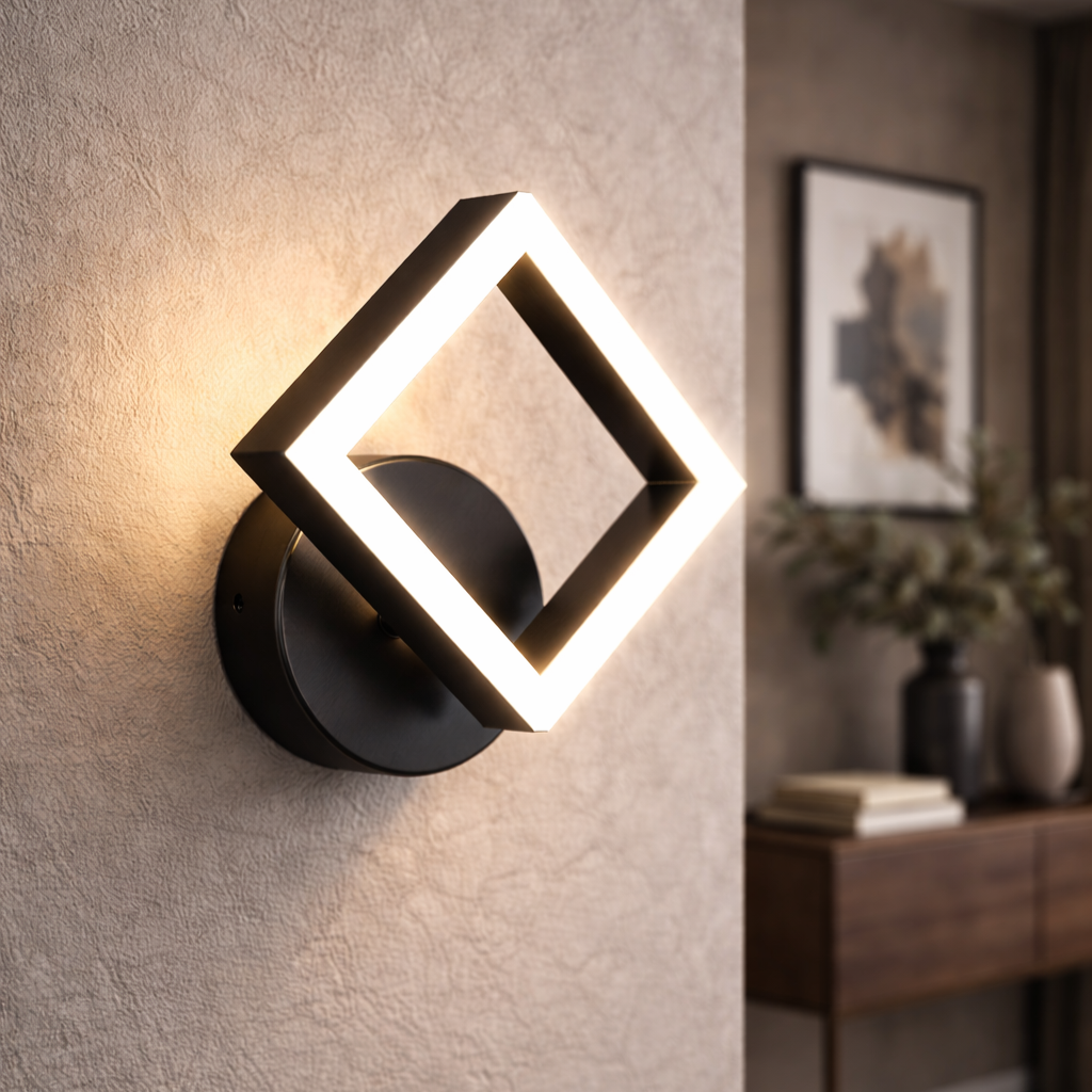 Aplica LED Premium Diamond Design Negru 3 Functii