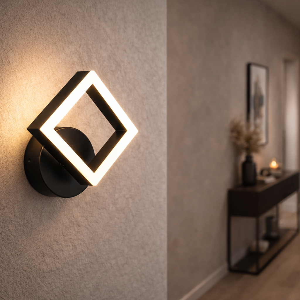 Aplica LED Premium Diamond Design Negru 3 Functii