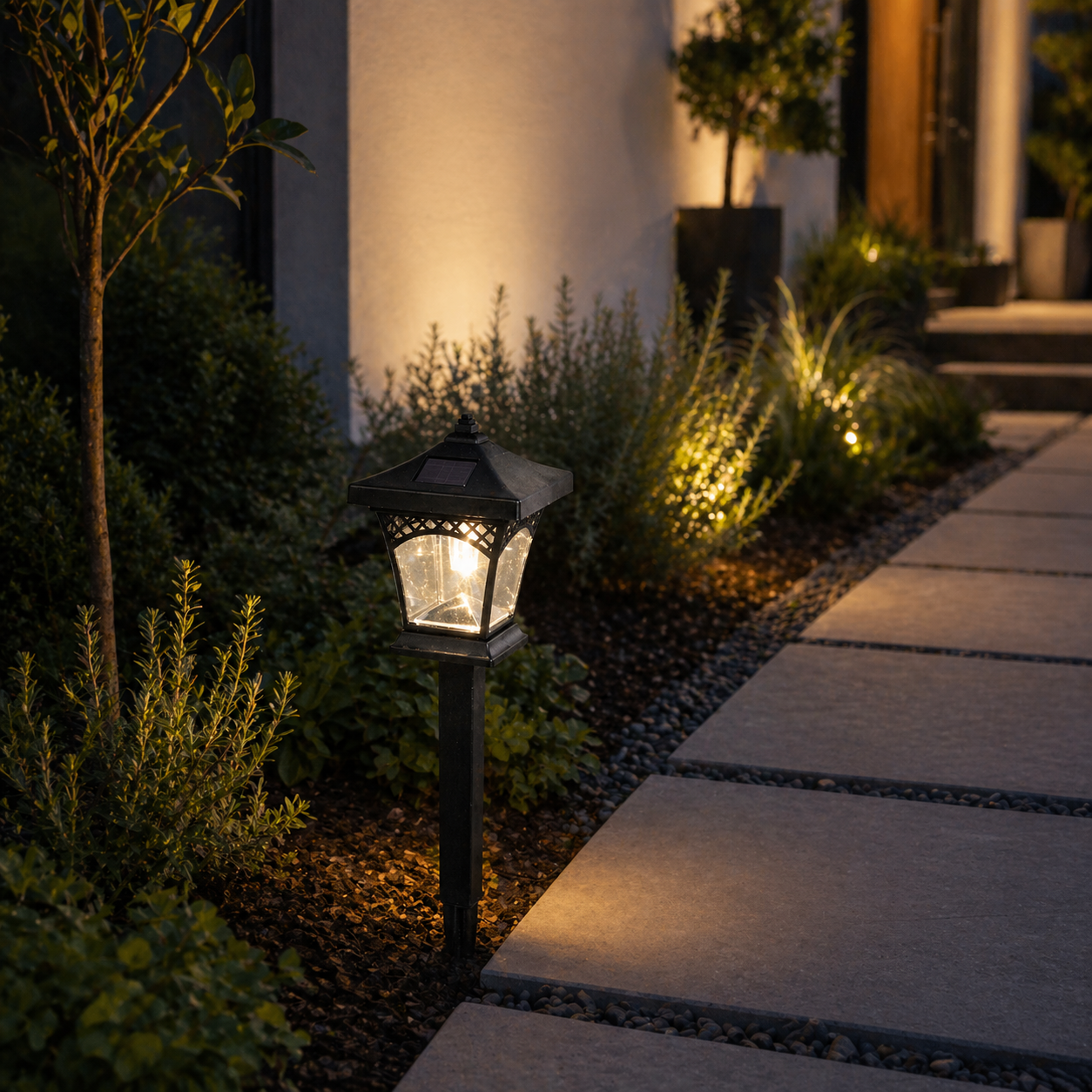 Felinar LED Gradina Solar RIGA