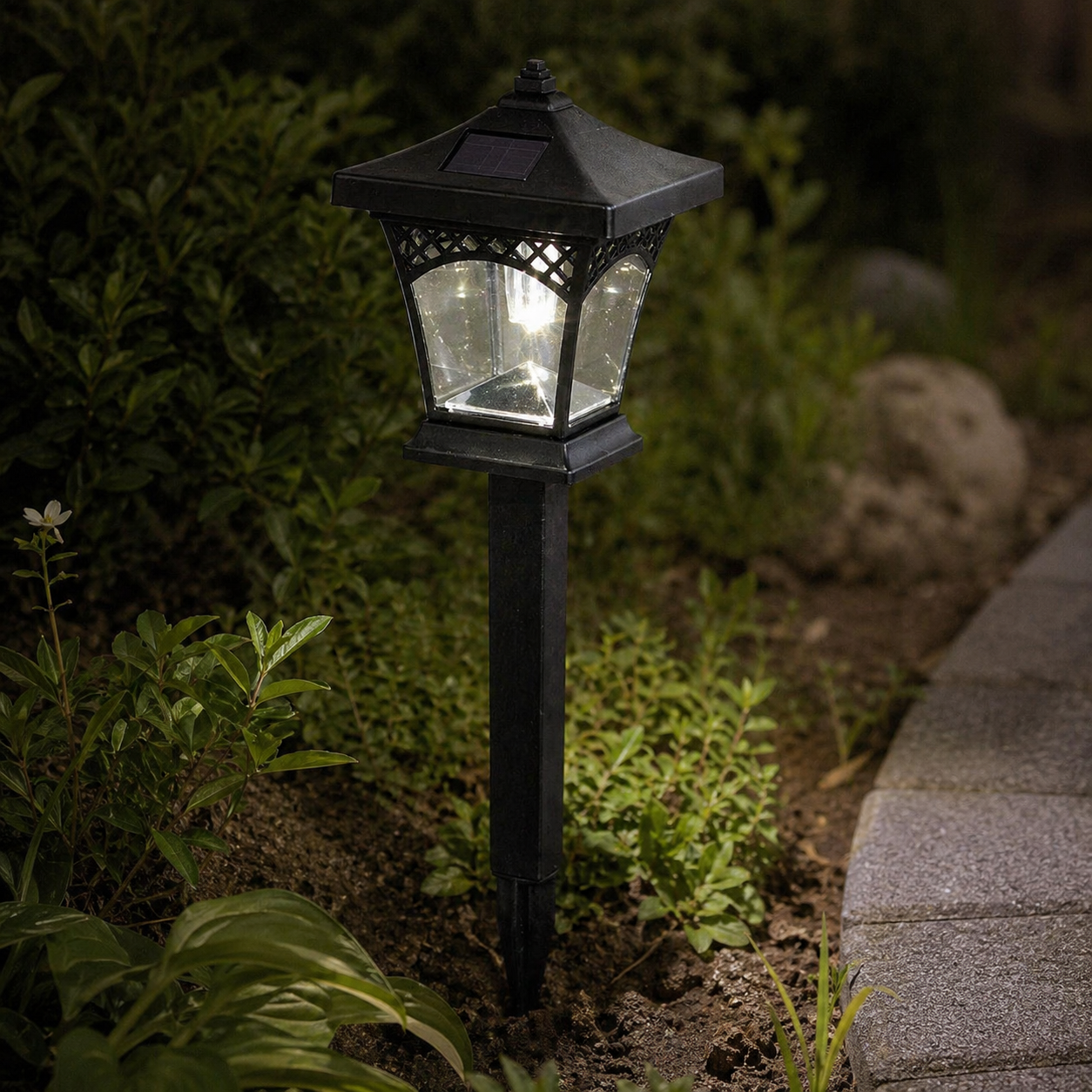 Felinar LED Gradina Solar RIGA