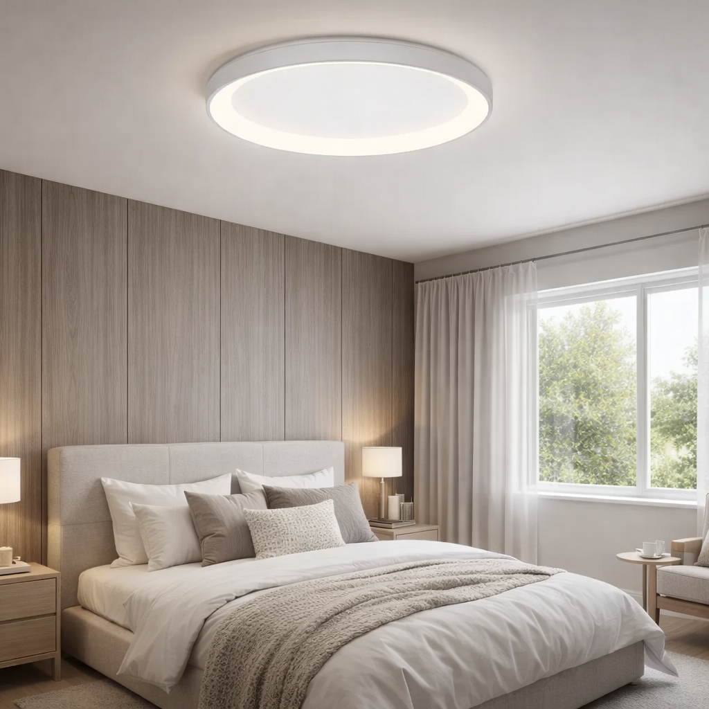 Plafoniera LED BELLA White, 3 Lumini din buton Echivalent 400W