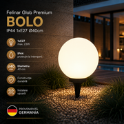 Felinar Glob Premium BOLO IP44 1xE27 Ø40cm