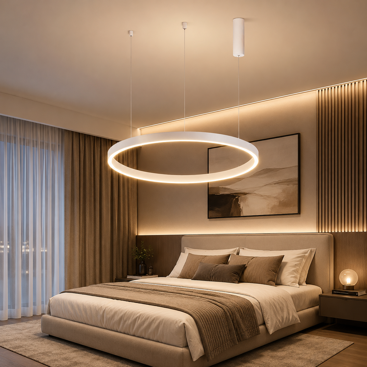 Lustra LED TULLIO White, 3500lm, CCT, 1 Segment 60cm
