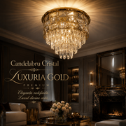 Candelabru Cristal Luxuria Gold Premium