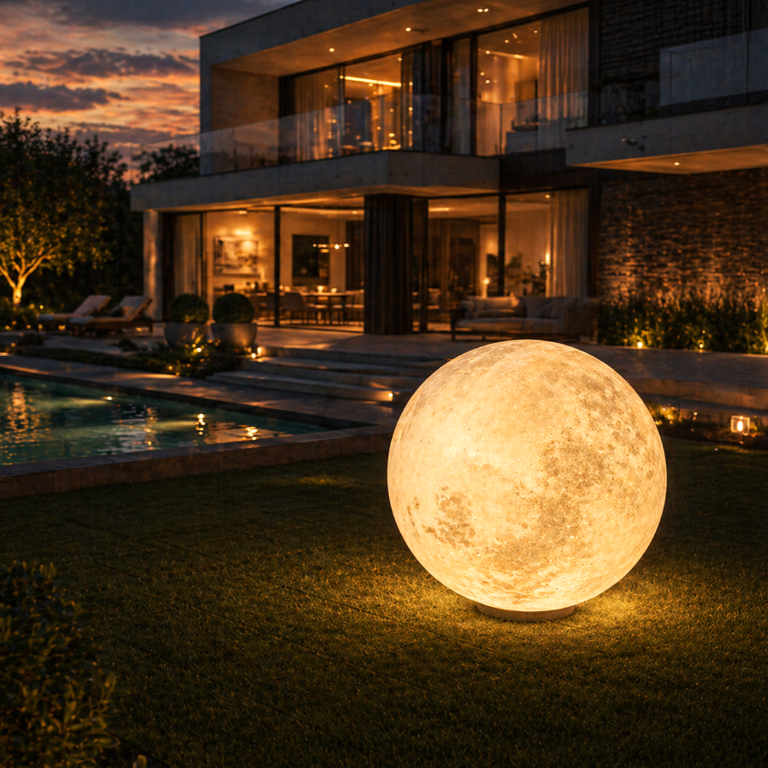 Felinar Glob MOONGLOW 80cm, 3 Lumini, Premium