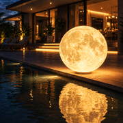 Felinar Glob MOONGLOW 100cm, 3 Lumini, Premium