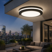 Plafoniera LED 50W 40cm IP44 Miraq Black Exterior