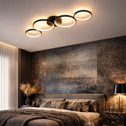 Lustra LED PREMIUM RONDO Black Echivalent 500W, 97cm, 3000K, Dimabila
