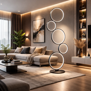 Lampadar LED PREMIUM 36W, 4700lm, 3000k, 115cm Dimabil RONDO Black