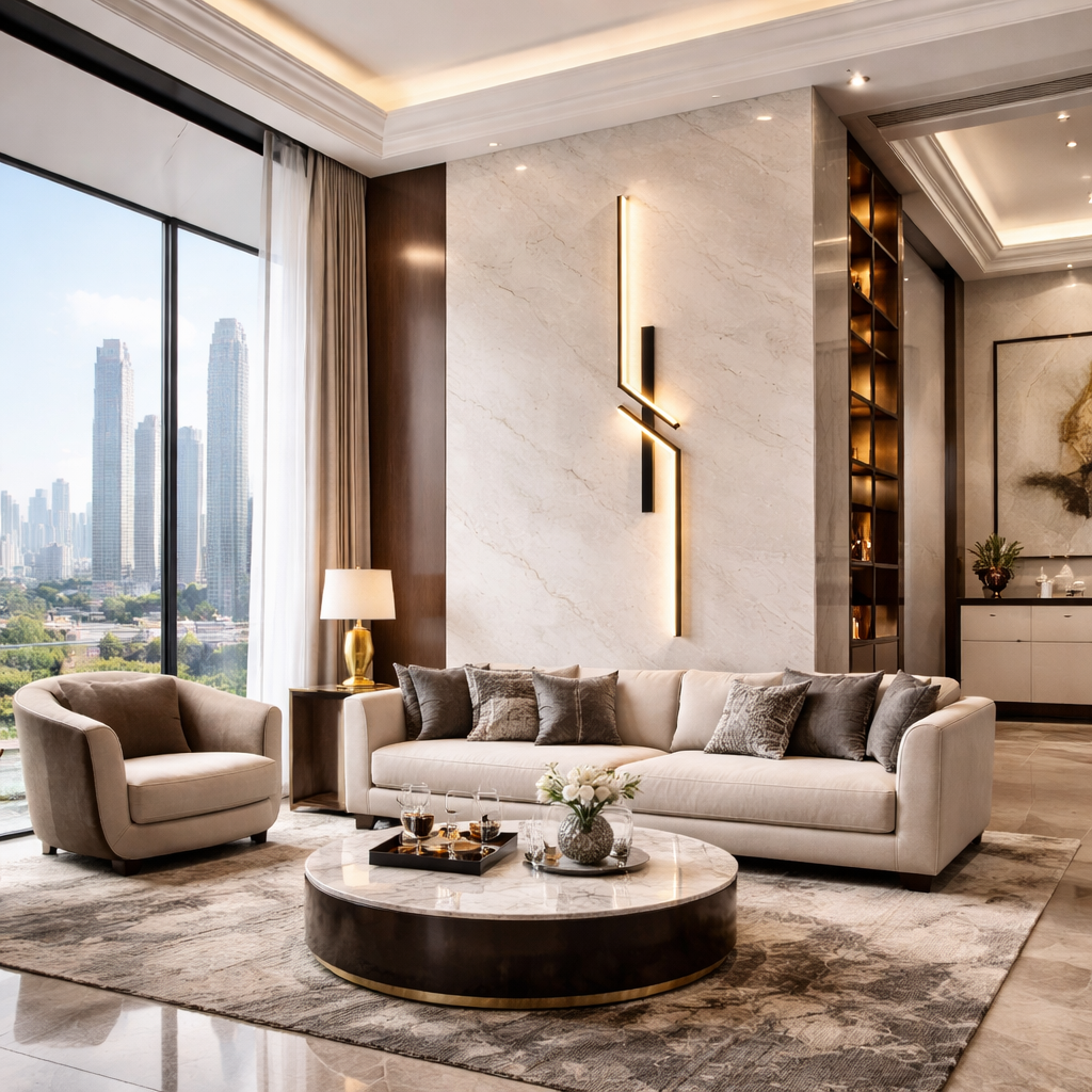 Aplica LED Modern Lines Black 80cm Echivalent 150W