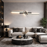 Aplica LED Modern Lines Black 100cm Echivalent 200W