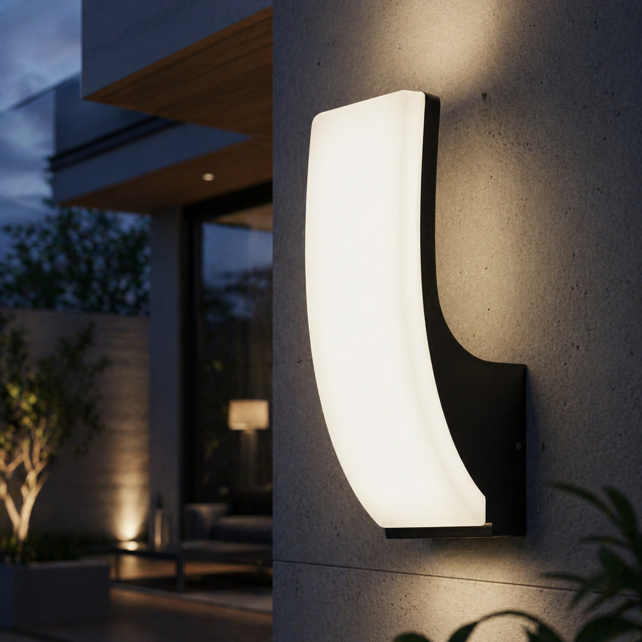 Aplica LED Exterior Fumicinio Black 18W 3000K 1500lm