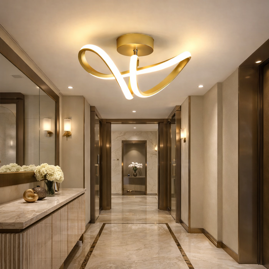 Aplica LED Serpent Gold Echivalent 200W