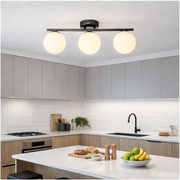 Lustra Abajur MAT Nordic Black 3xE27 DN117-3/BK