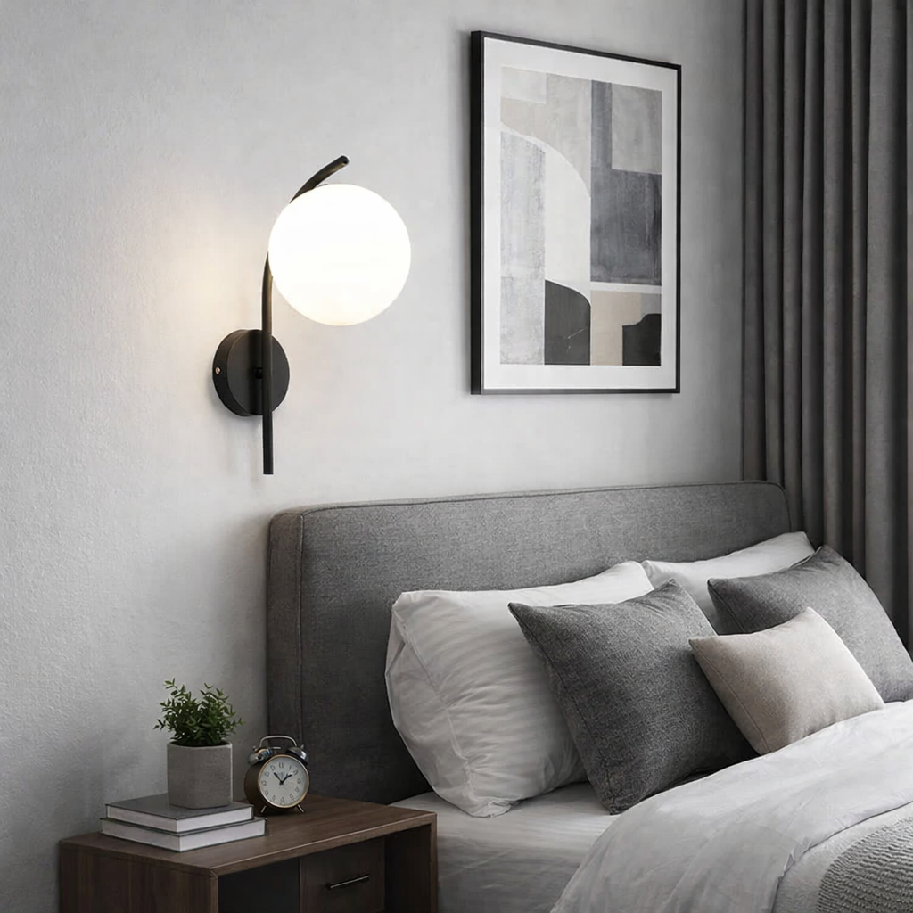 Aplica Abajur Mat Mattias Black