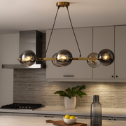 Lustra Abajur Fumuriu GOLD Liniara 6xE27 MX401-6