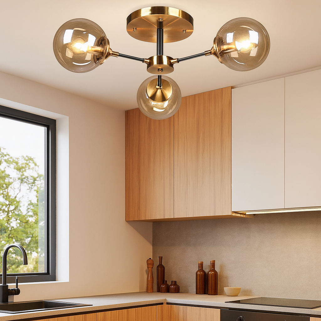 Lustra Aplicata Abajur Fumuriu DF1055-3