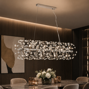 Lustra Suspendata Crystal Dandelion Silver LINIAR