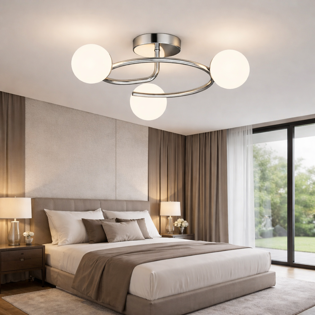 Lustra Abajur 3xE27 Chrome Elegance