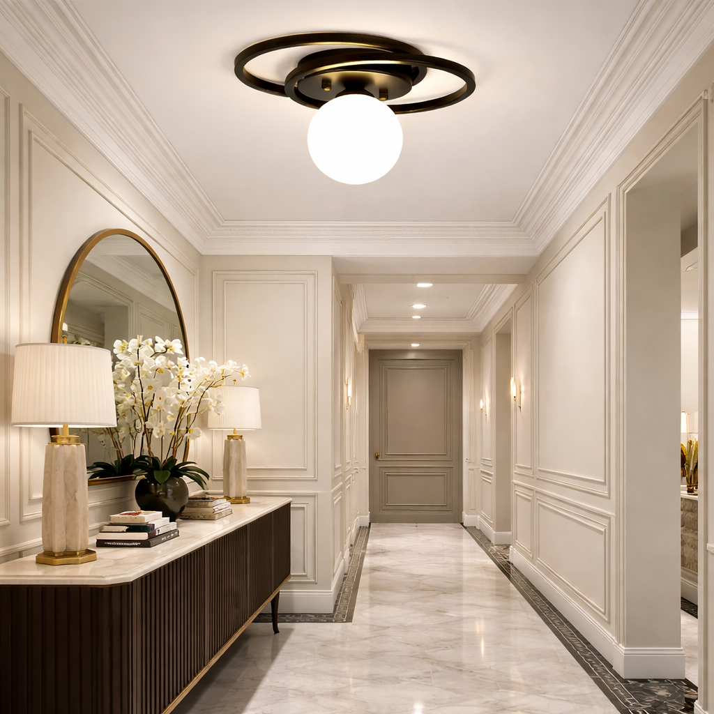 Lustra FIERA Black Abajur Mat 1xE27