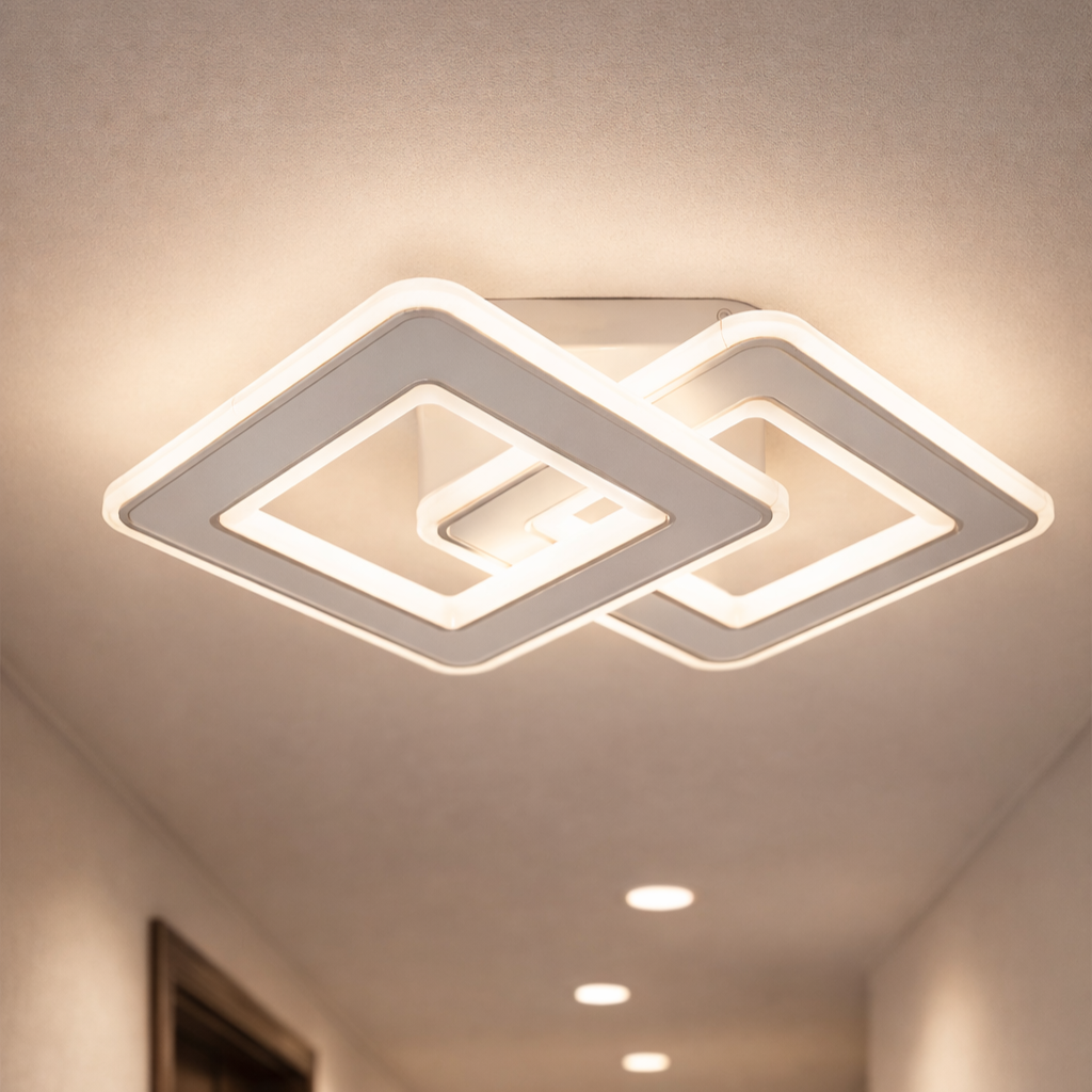 Aplica LED Square GRIDLINE Alba Echivalent 300W Telecomanda