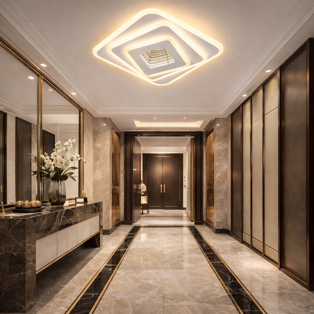 LUSTRA LED 40W GALAXY 3D Square Echivalent 200W