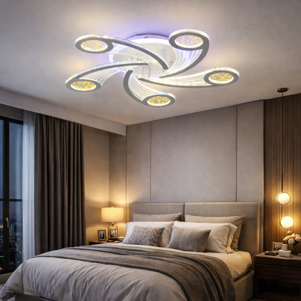 Lustra LED SPARK RGB Echivalent 500W Telecomanda