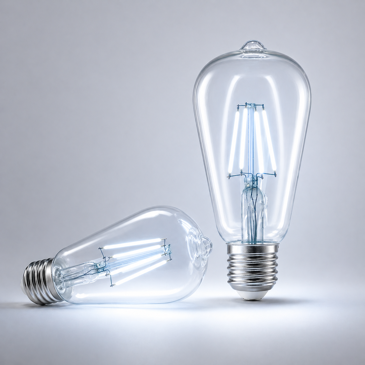 Bec LED E27 Vintage ST64 12W Fumuriu