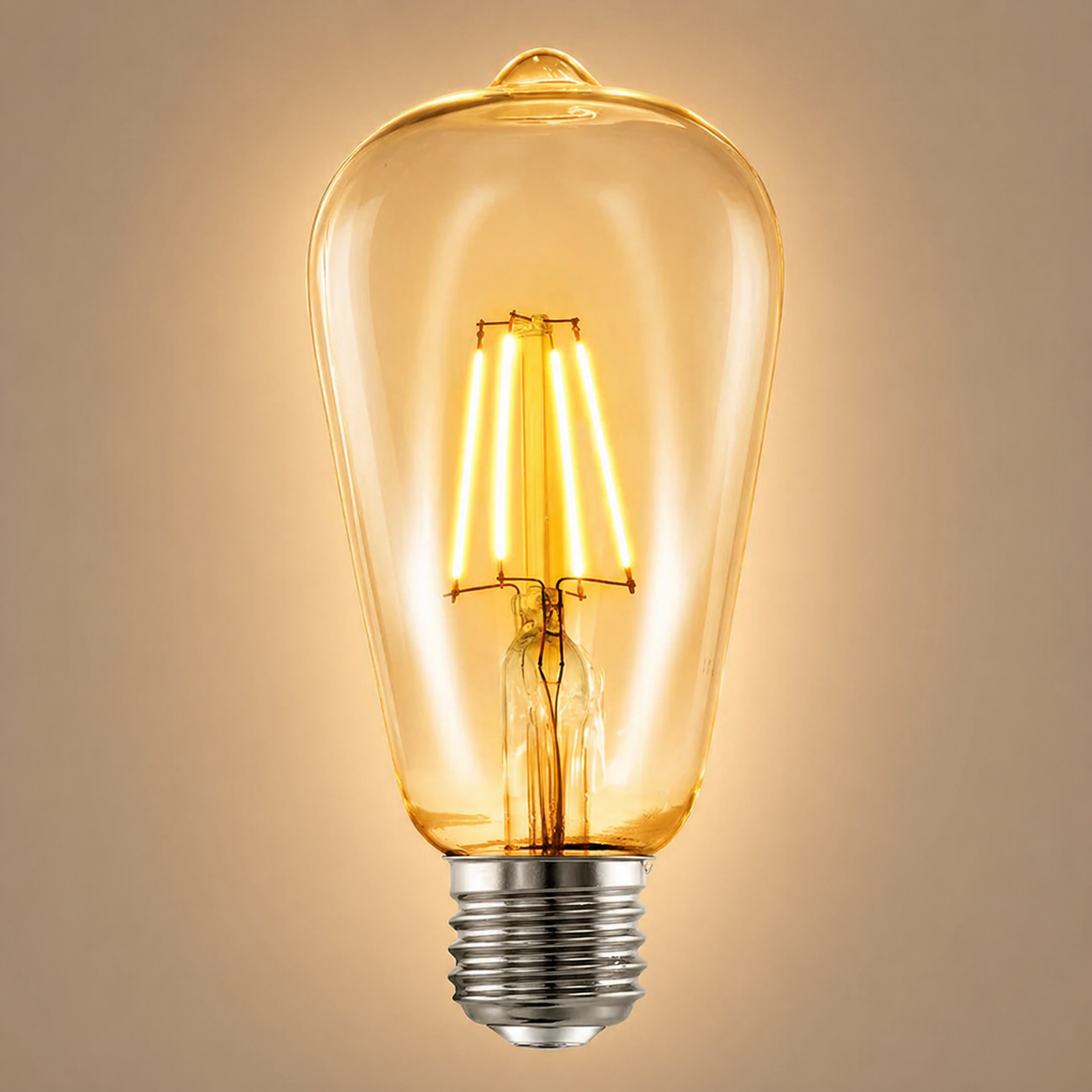 Bec LED E27 Vintage ST64 12W Fumuriu